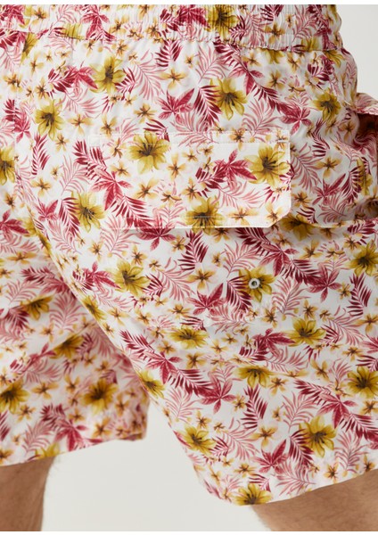 Kırmızı Çiçek Desenli Mayo indirimleri