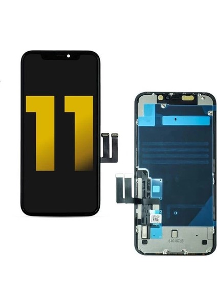 Apple Uyumlu iPhone 11 LCD Ekran Dokunmatik Siyah OLED Gx