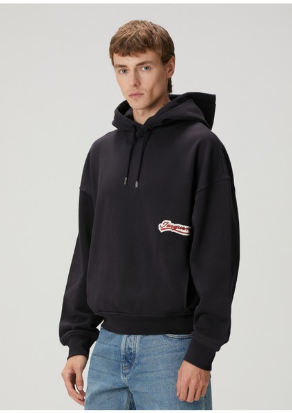 Gio Lacivert Kapüşonlu Sweatshirt modelleri