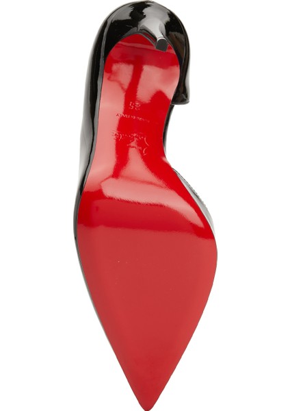 Iriza Siyah Deri Stiletto indirimleri