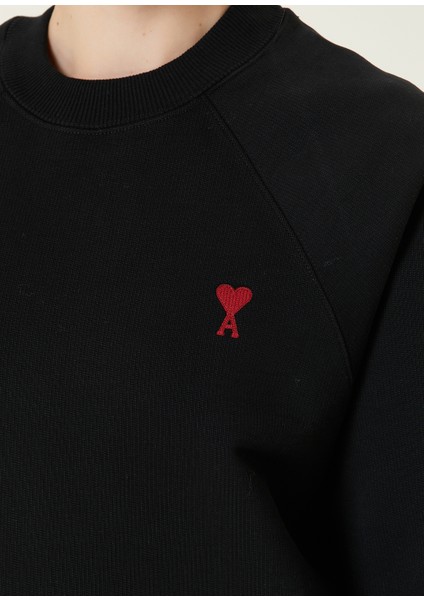 Siyah Logo Nakışlı Sweatshirt fırsatları