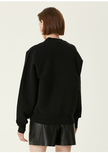 Siyah Logo Nakışlı Sweatshirt indirimleri