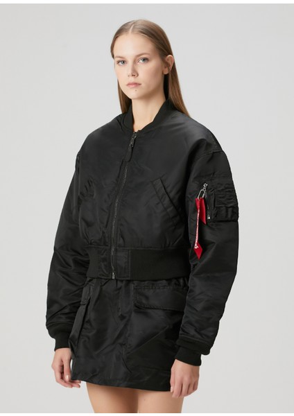 Ma-1 Siyah Crop Bomber Mont modelleri