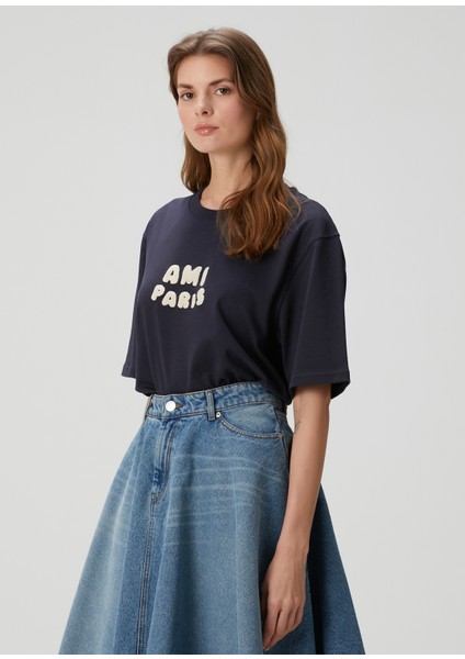 Lacivert Organik Pamuk T-Shirt