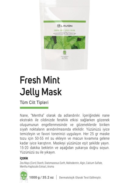 Lavıen Toz Maske Fresh Mint 1 kg