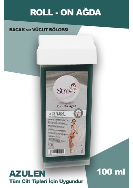 Roll On Kartuş Sir Ağda Azulen - Hassas ve Tahrişe Eğilimli Ciltler Için 100 ml modelleri