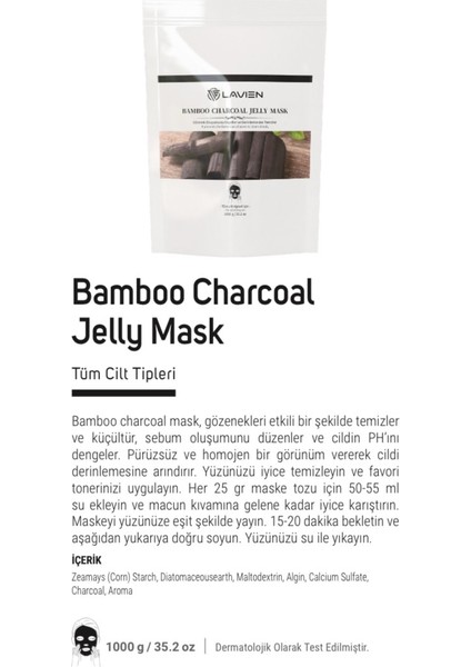 Lavıen Toz Maske Bamboo Charcoal 1 kg