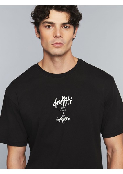 Yeni Sezon Bisiklet Yaka Slogan Baskılı Penye Erkek Tişört modelleri