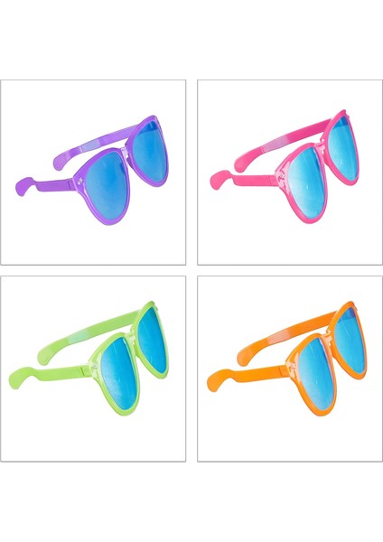 Büyük Parti Gözlüğü Rengarenk 12 Adet 27X9 cm (4887) fırsatları
