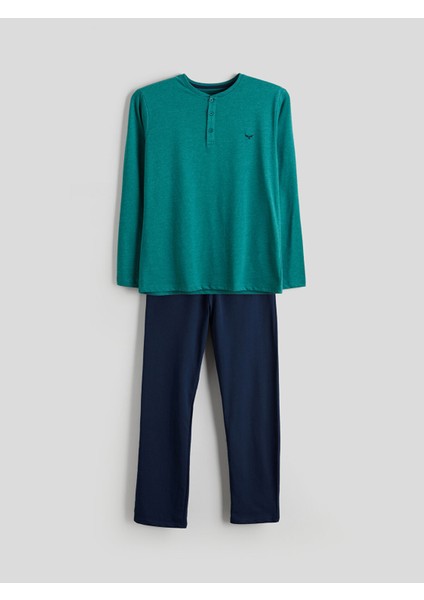 Yeni Sezon Standart Kalıp Erkek Pijama Takımı