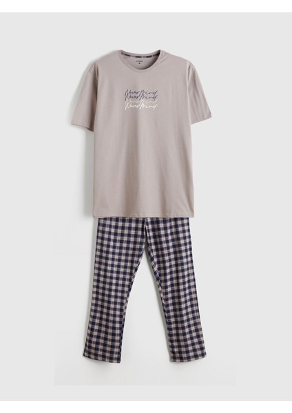 Yeni Sezon Standart Kalıp Erkek Pijama Takımı