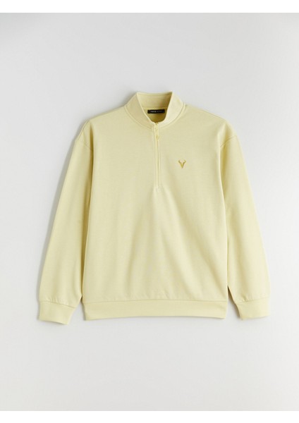 Yeni Sezon Dik Yaka Erkek Sweatshirt