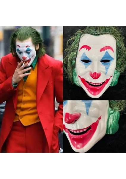 Joaquin Phoenix Joker Maskesi Yeşil Saçlı (4887)