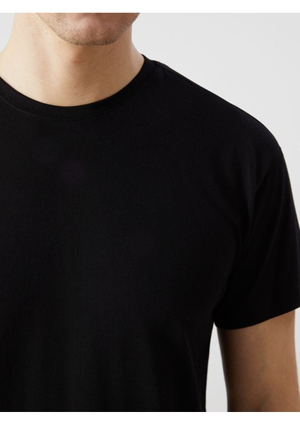 Yeni Sezon Bisiklet Yaka Kısa Kollu Erkek Pijama Üst modelleri