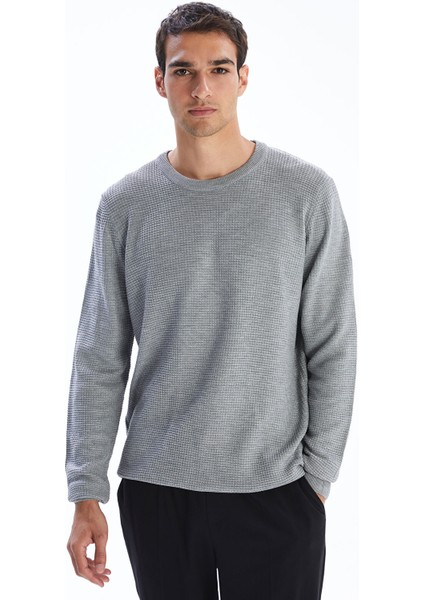 Yeni Sezon Bisiklet Yaka Kareli Erkek Triko Kazak