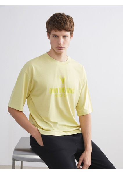 Yeni Sezon Bisiklet Yaka Baskılı Erkek Spor Tişört