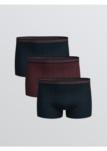 Yeni Sezon Standart Kalıp Pamuklu Esnek Erkek Boxer 3'lü