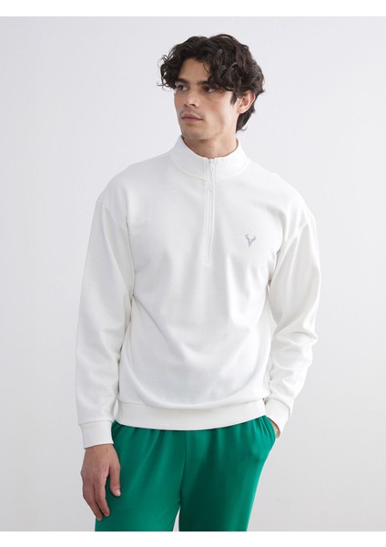 Yeni Sezon Dik Yaka Erkek Sweatshirt