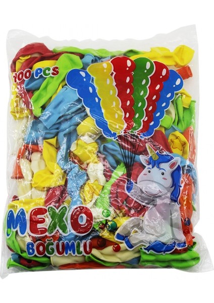 Mexo Boğumlu Balon 100PCS (4887)