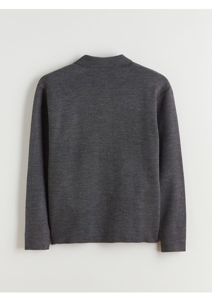 Yeni Sezon Standart Kalıp Polo Yaka Erkek Triko Hırka fiyatları