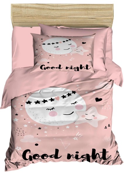 Yenidoğan Kız Bebek Nevresim Takımı %100 Pamuklu Good Night fırsatları