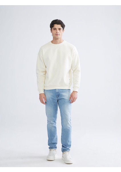 Yeni Sezon Bisiklet Yaka Nakışlı Erkek Kalın Sweatshirt fiyatları