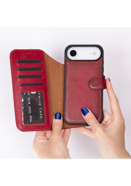 Apple iPhone 17 Air Uyumlu Hakiki Deri Kişiselleştirilebilir Telefon Kılıfı