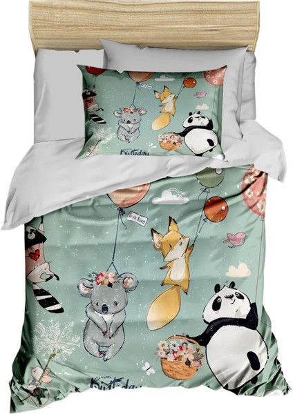 Yenidoğan Kız / Erkek Unisex Bebek Nevresim Takımı %100 Pamuklu Sevimli Hayvanlar modelleri