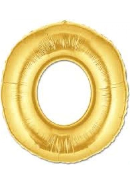 O Harf Folyo Balon Altın Renk 40 Inç (4887)