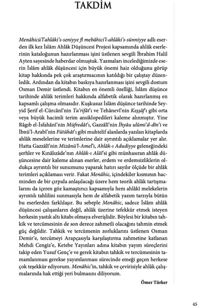 İslâm Ahlâk Düşüncesi Sözlüğü (Ciltli) - Abdülkâdir el-Fâkihî