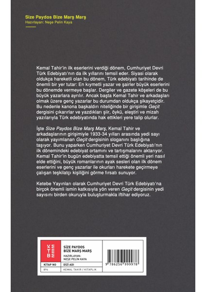 Size Paydos Bize Marş Marş - Neşe Pelin Kaya fiyatları