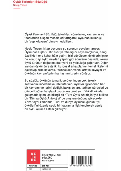 Öykü Terimleri Sözlüğü - Necip Tosun fiyatları