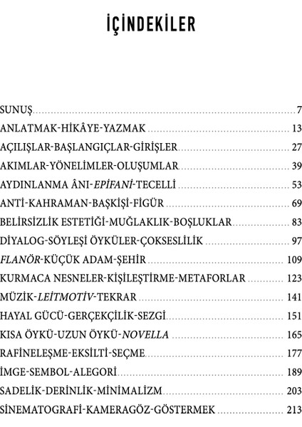 Öykü Terimleri Sözlüğü - Necip Tosun modelleri