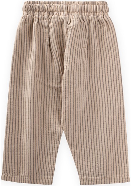 Müslin Pantolon 1-10 Yaş Bej İnce Çizgili fiyatları
