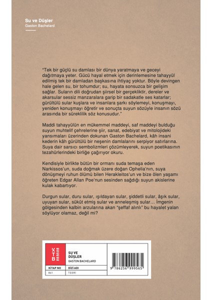 Su ve Düşler - Gaston Bachelard fiyatları