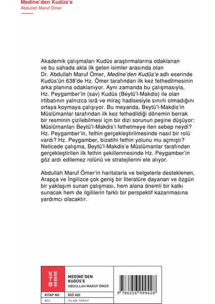 Medine'den Kudüs'e - Abdullah Maruf Ömer fiyatları