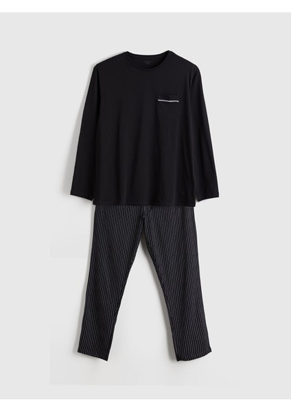 Yeni Sezon Standart Kalıp Erkek Pijama Takımı