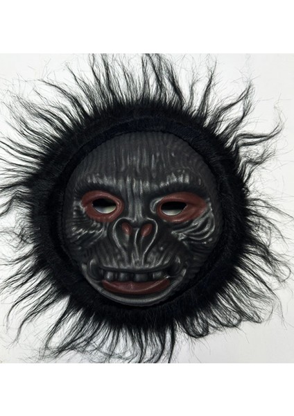 Orangutan Maskesi - Maymun Maskesi - Goril Maskesi Yetişkin Çocuk Uyumlu Siyah Renk Model 2 (4887)