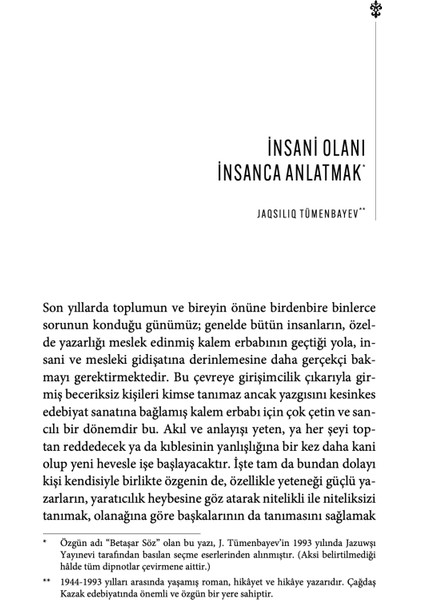 Biz Savaşı Görmedik - Dulat İysabekov modelleri