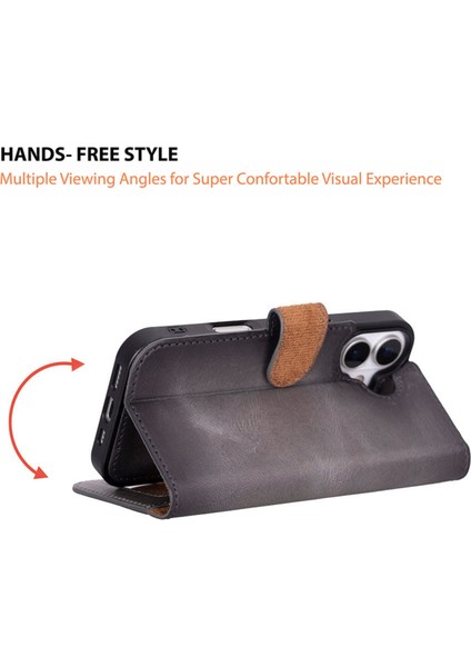 Apple iPhone 17 Uyumlu Hakiki Deri Kişiselleştirilebilir Telefon Kılıfı