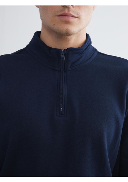 Yeni Sezon Dik Yaka Uzun Kollu Erkek Kalın Sweatshirt modelleri