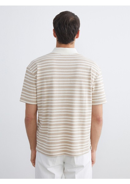 Yeni Sezon Polo Yaka Çizgili Erkek Tişört fırsatları