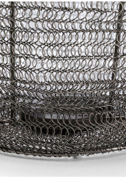 Lantern Mesh Black Şamdan Mumluk