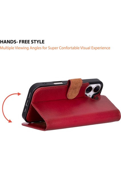 Apple iPhone 17 Uyumlu Hakiki Deri Kişiselleştirilebilir Telefon Kılıfı