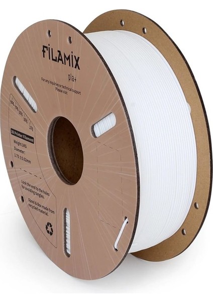 Pla+ Beyaz Filament 1.75MM 1kg Urhanshop Güvencesiyle fiyatları