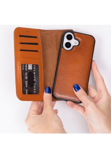 Apple iPhone 17 Uyumlu Hakiki Deri Kişiselleştirilebilir Telefon Kılıfı
