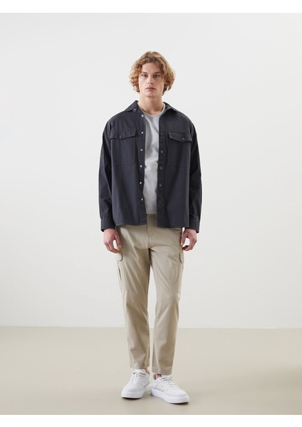 Yeni Sezon Rahat Kalıp Uzun Kollu Gabardin Erkek Gömlek Ceket fiyatları