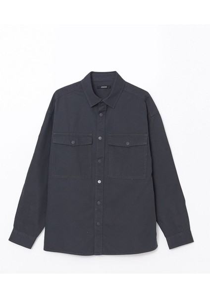 Yeni Sezon Rahat Kalıp Uzun Kollu Gabardin Erkek Gömlek Ceket indirimleri