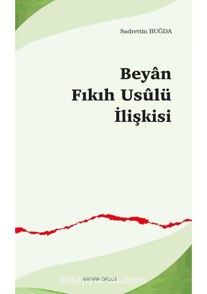 Beyan-Fıkıh Usûlü Ilişkisi