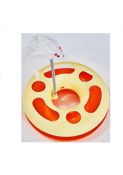 Yuvarlak Kedi Oyun Merkezi (Turuncu)